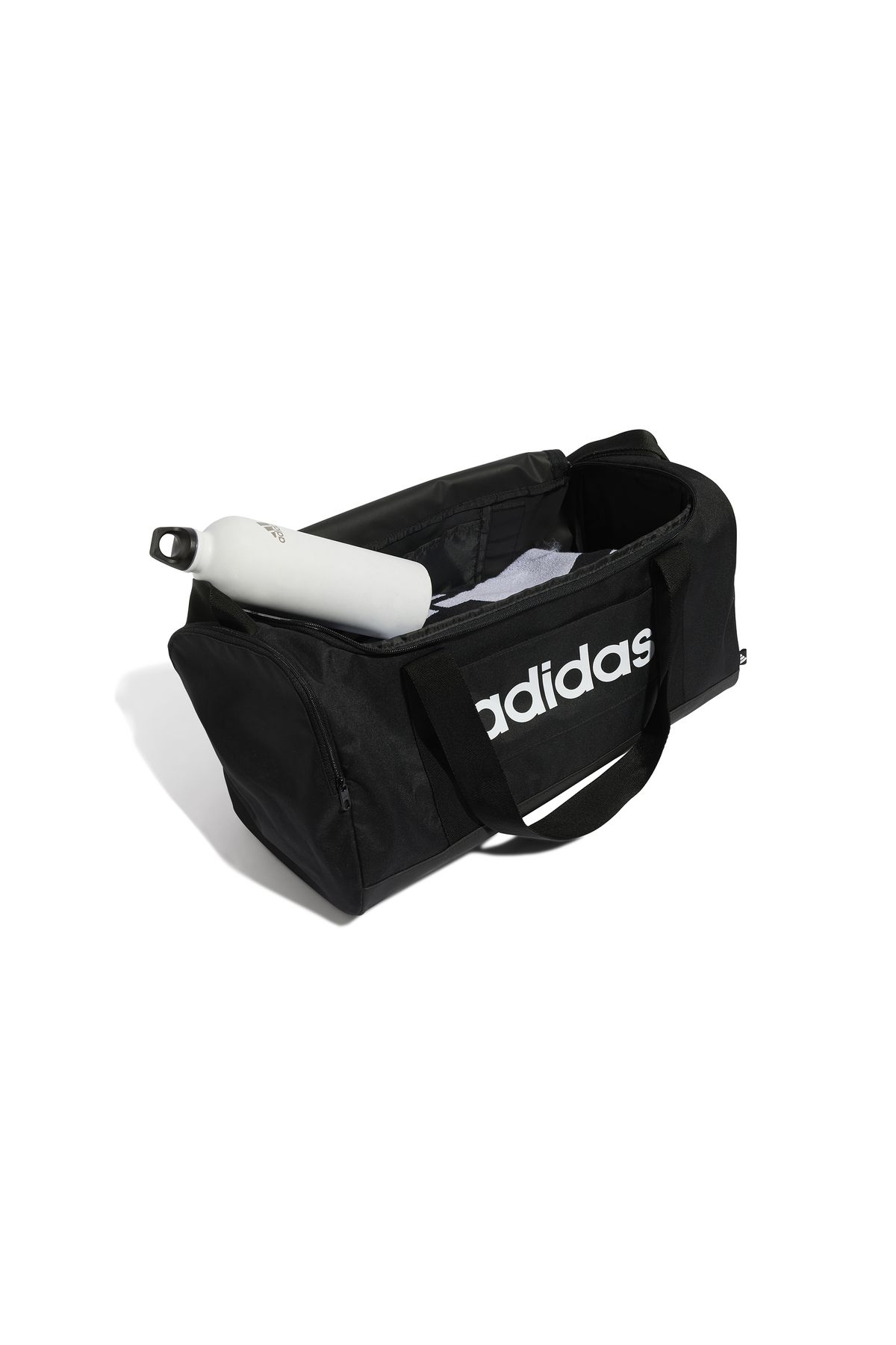 adidas-Black Linear Duffel Sports Bag Je8343 4