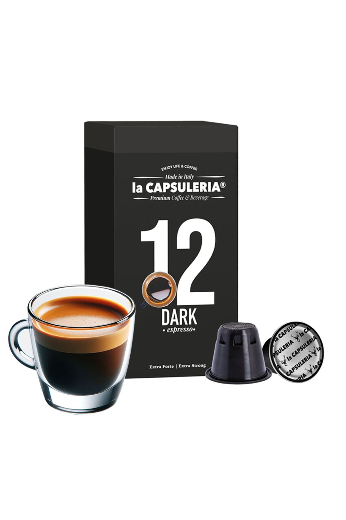 La Capsuleria Cafea Espresso Neagră, 10 Capsule Compatibile Nespresso, - One Size