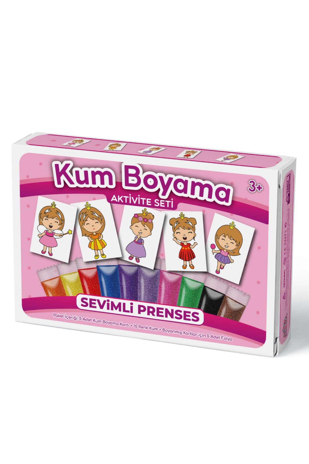Kumbo Kum Boyama-Cute Princess| Sand Painting Activity Set 5 Pack 1
