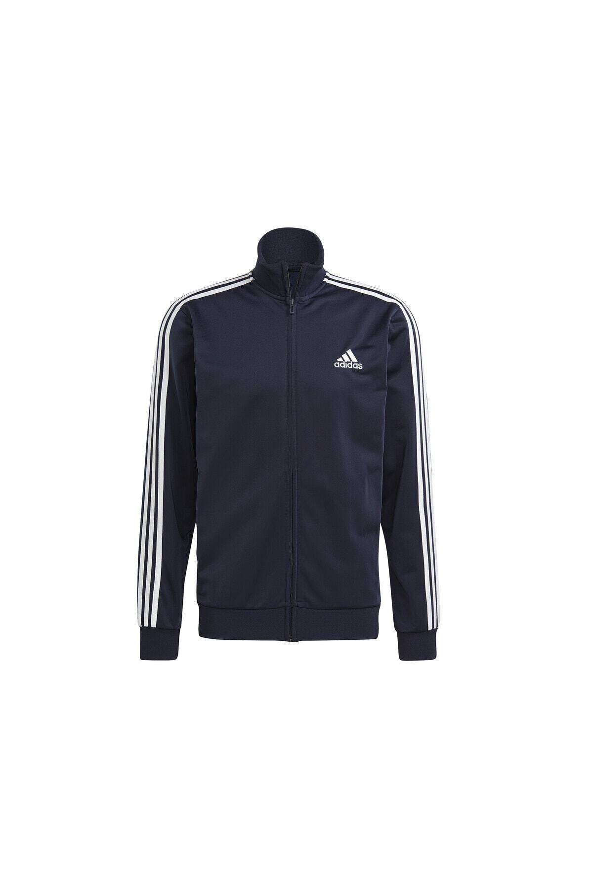 ست گرمکن آبی مردانه لباس ورزشی روزانه GK9658 سرمه ای adidas