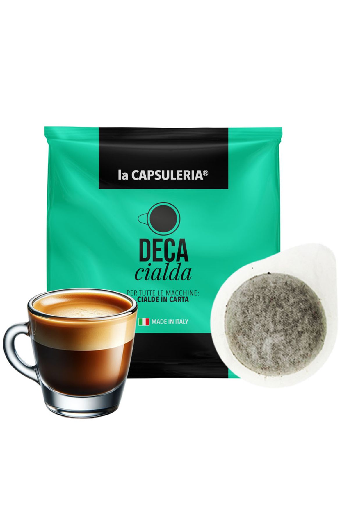 La Capsuleria Deca Coffee, 50 De Păstăi Compatibile Ese44, La Capsuleria - Mărime unică