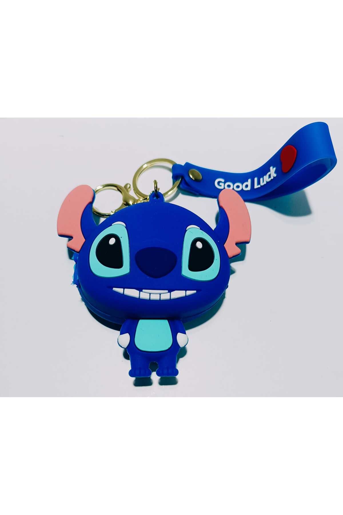 OSO HOME-Cute Stilch Saks Color wallet mini silicone soft zipper wallet keychain 3