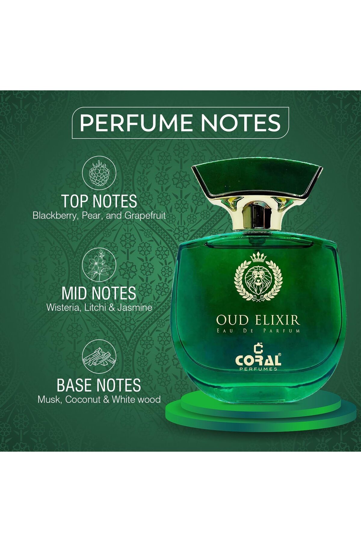 Coral-Oud Elixir (Unisex)100ML EDP 3