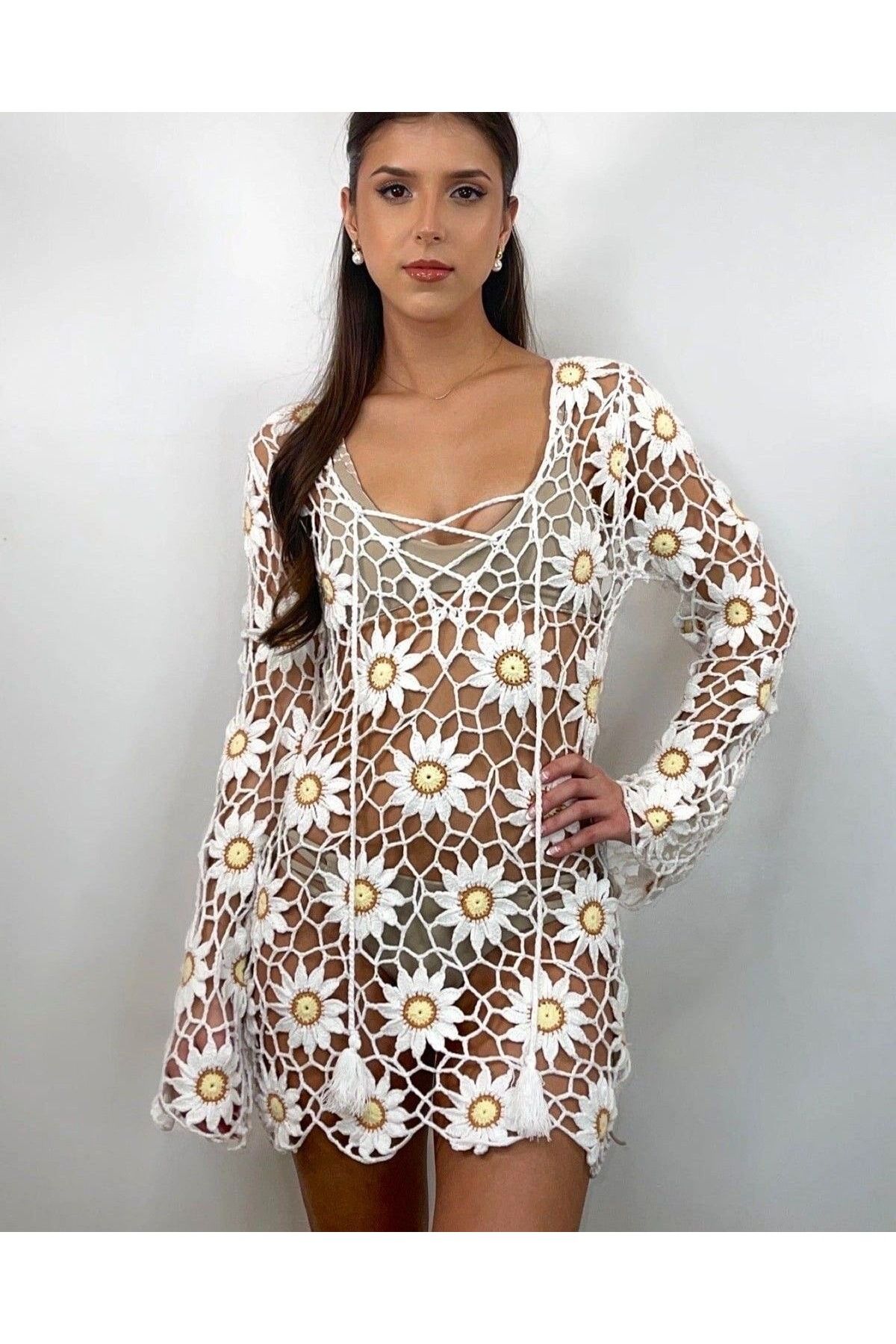 Butik ZA Handmade plaj elbisesi