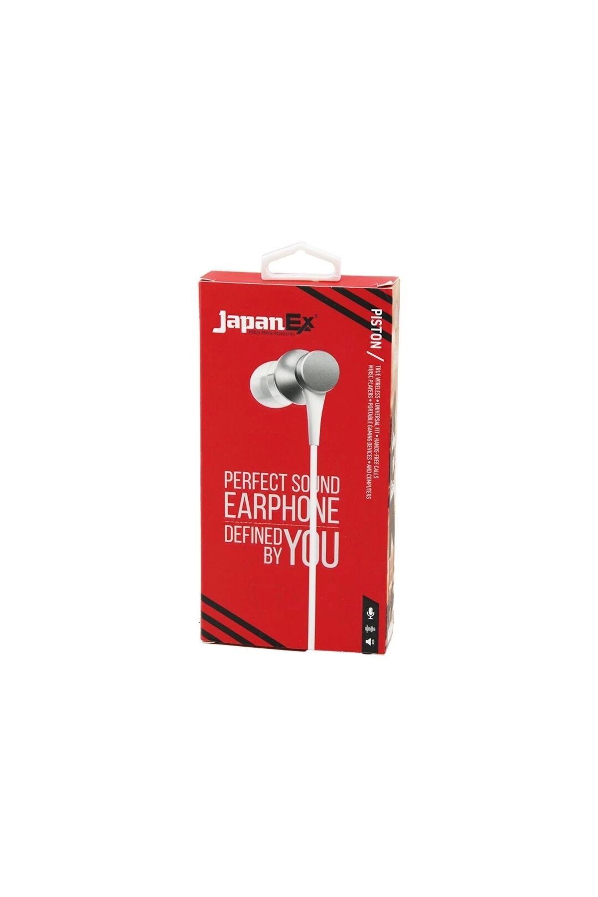 TİMİON Japanex Pıston Kulak İçi Mikrofonlu Stereo Kulaklık Kablolu= 1.1mt Aux Giriş (4172)