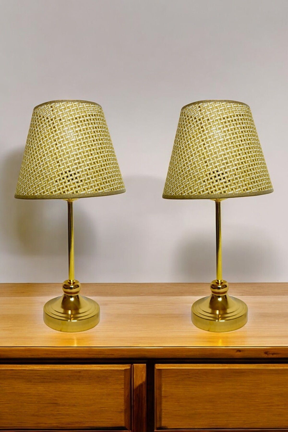 teknotrust RATTAN MODEL KONİK GECE VE MASA LAMBALARI