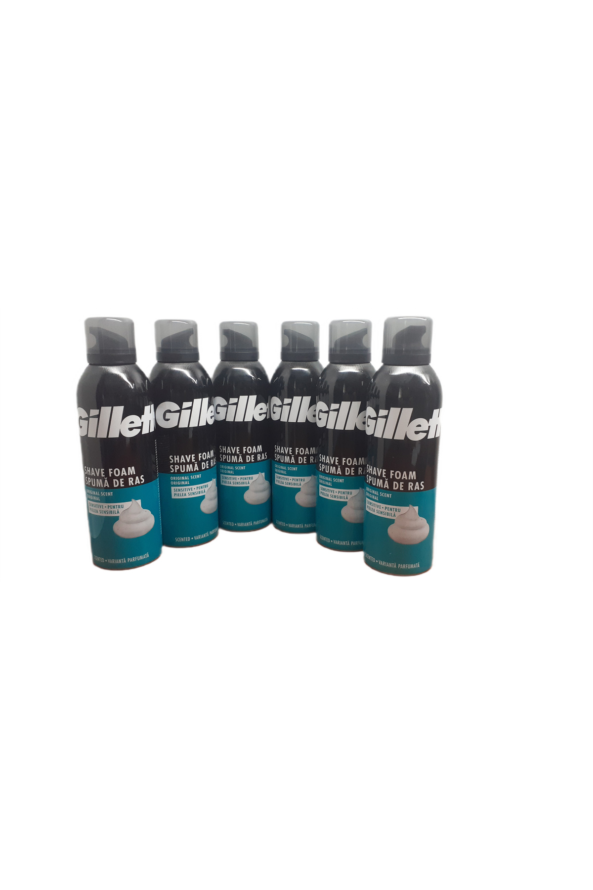 Gillette GİLLETTE TRAŞ KÖPÜĞÜ HASSAS CİLTLER İÇİN 200 ML X 6 ADET — FA5774