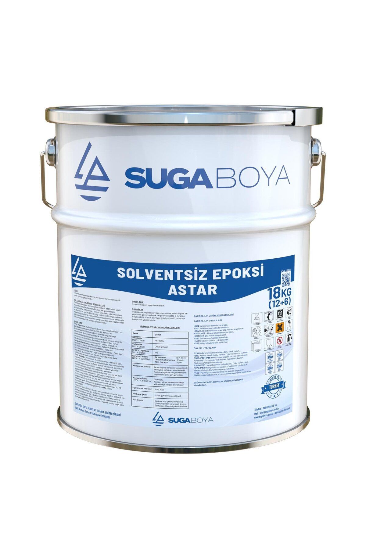 SUGA Solventsiz Epoksi Astar (12 6) 18 Kg