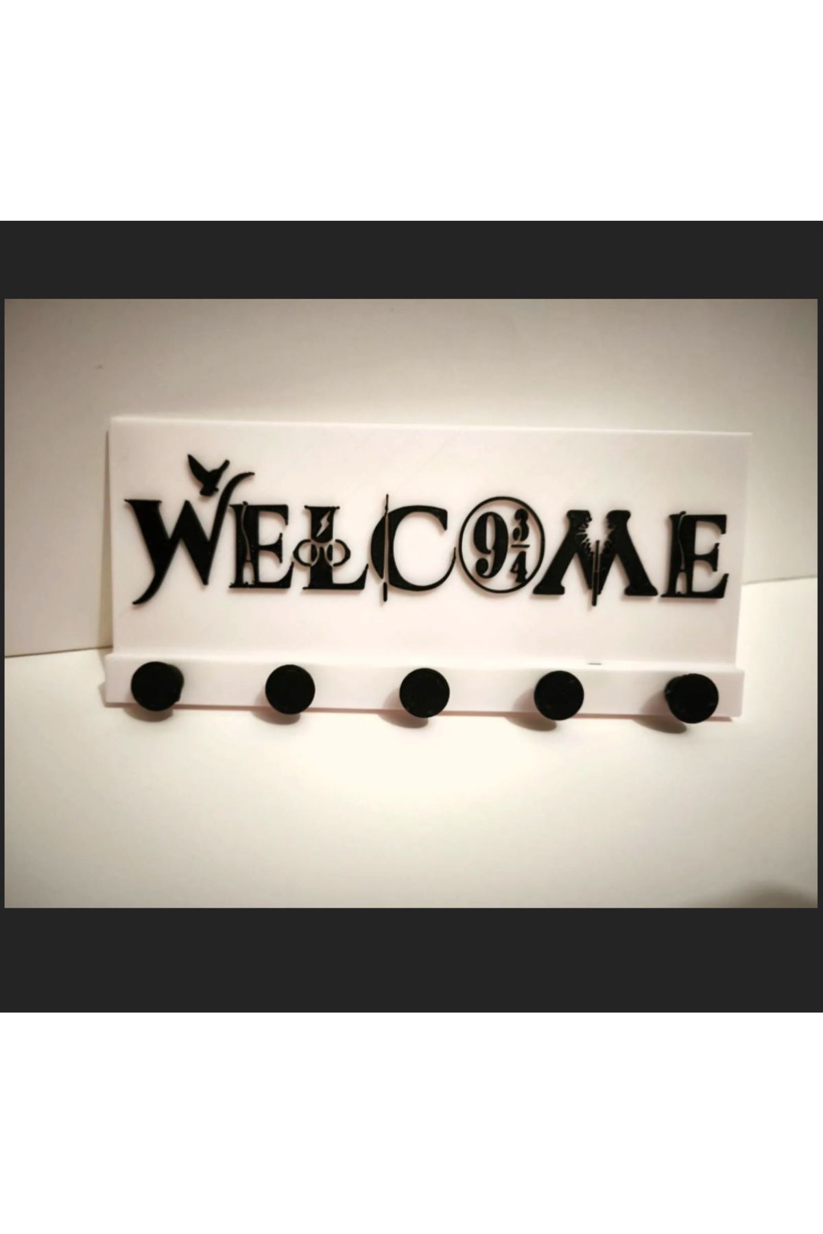 Bofen Welcome Yazılı Anahtar Askılığı-Vestiyer anahtar askılığı