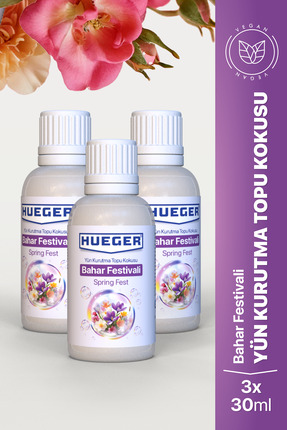 Hueger Yün Kurutma Topu Kokusu Bahar Festivali Esansı 3'lü Set 30 ML + 30 ML ...