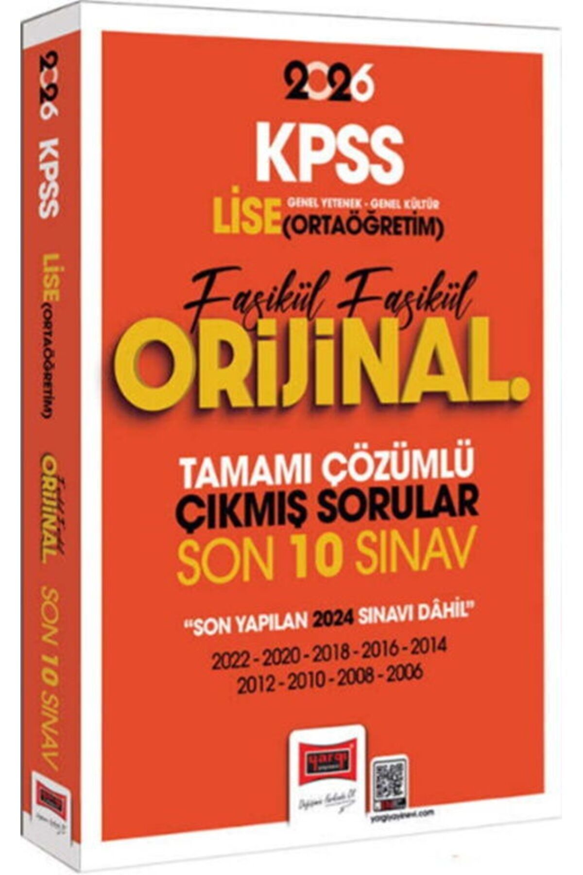 Yargı Yayınları Yargı Yayınları 2026 KPSS Lise Ortaöğretim GK GY Fasikül Fasikül Orijinal Tamamı Çözümlü Çıkmış Son