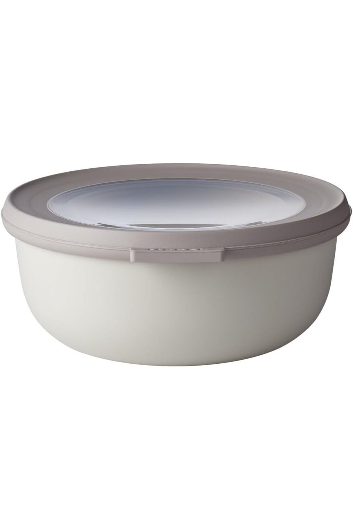 KDROĞLU KDROGLU - Cirqula çok amaçlı kase yuvarlak Nordic beyaz – 750 ml – Stok kutusu, buzdolabı ku