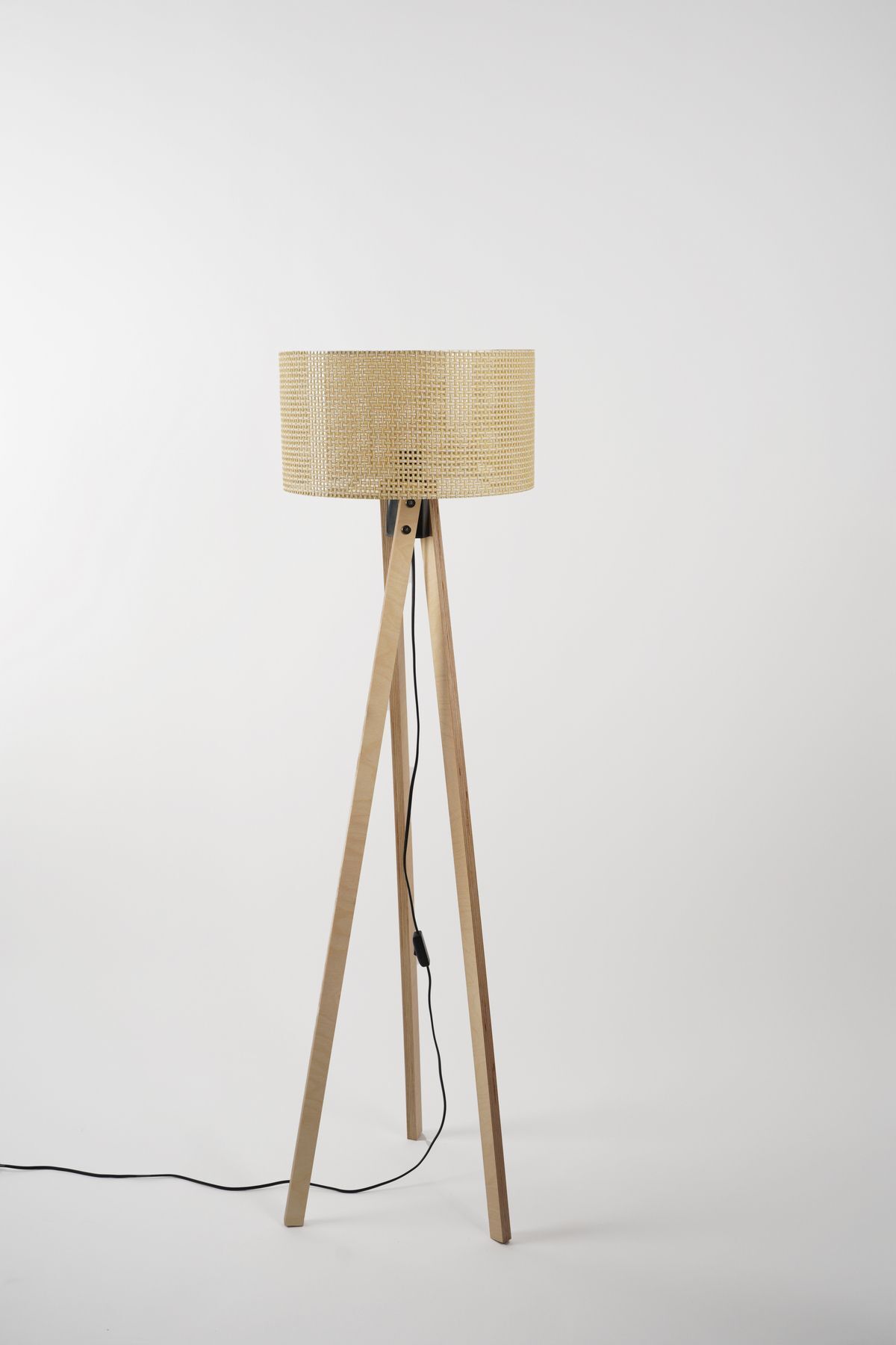 teknotrust Pier Lambader Naturel-Hasır (38x38x140 cm)