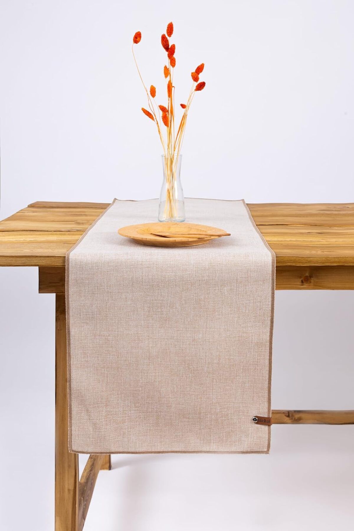 KDROĞLU plamystical | Keten Görünümlü Runner 35 x 120 cm (Bej) newing 1139529
