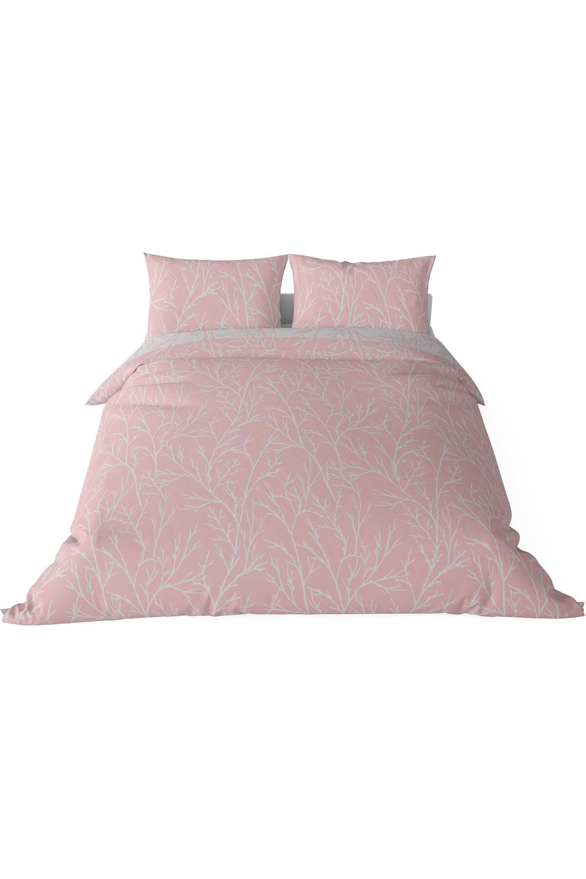KDROĞLU KDROGLU Queen Size Saten Nevresim Seti Pembe New Desing 1109836