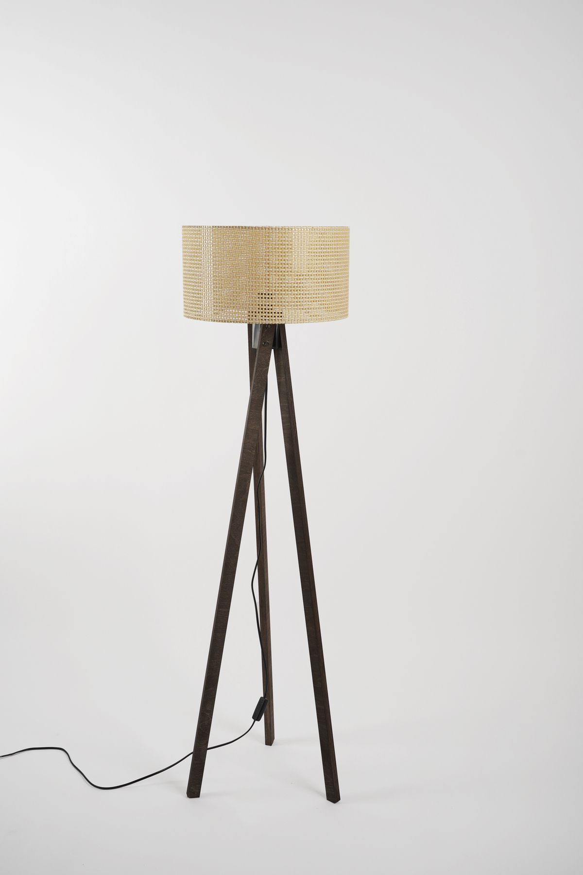 teknotrust Pier Lambader Kahverengi-Hasır (38x38x140 cm)