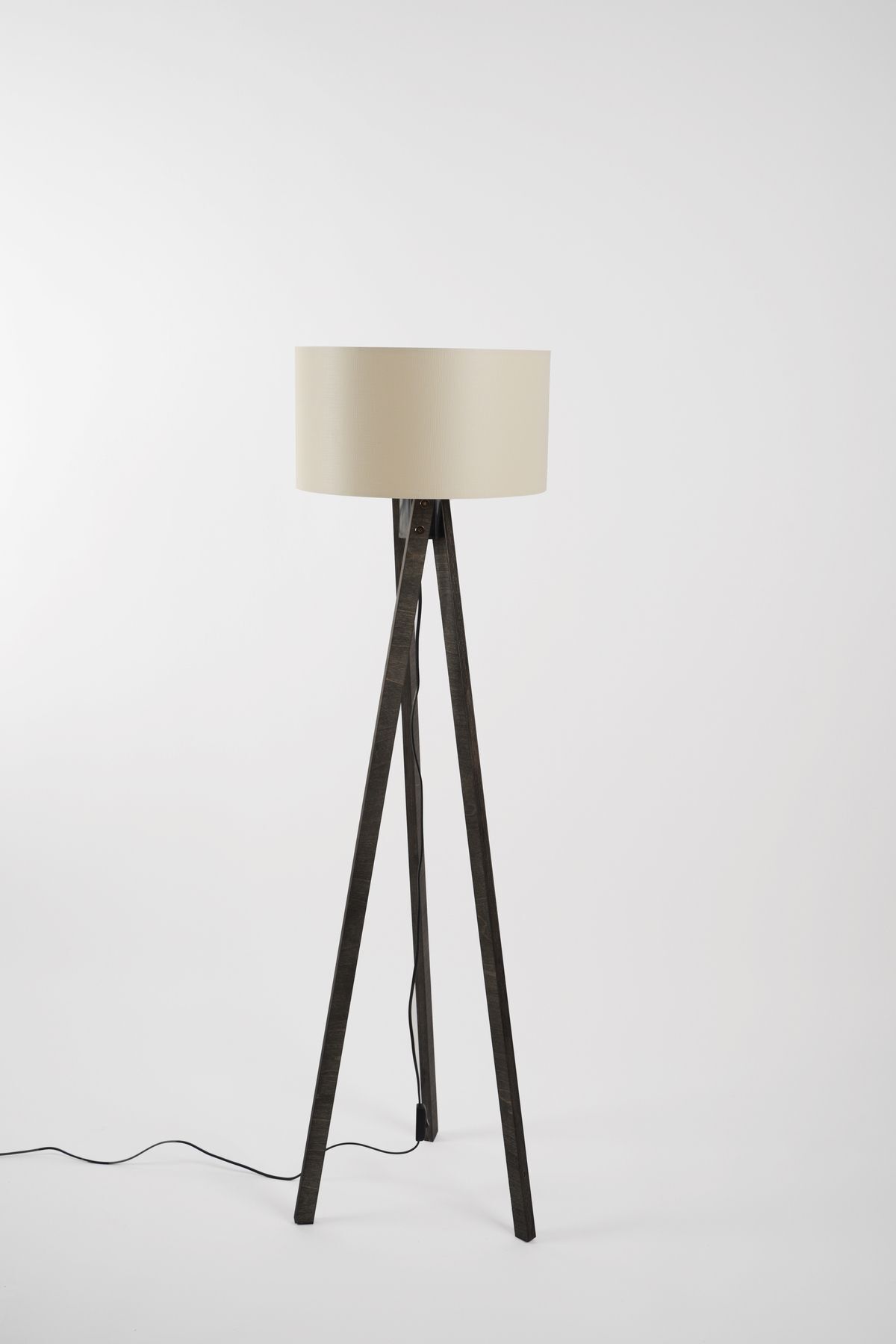 teknotrust Pier Lambader Siyah-Finlin Krem (38x38x140 cm)