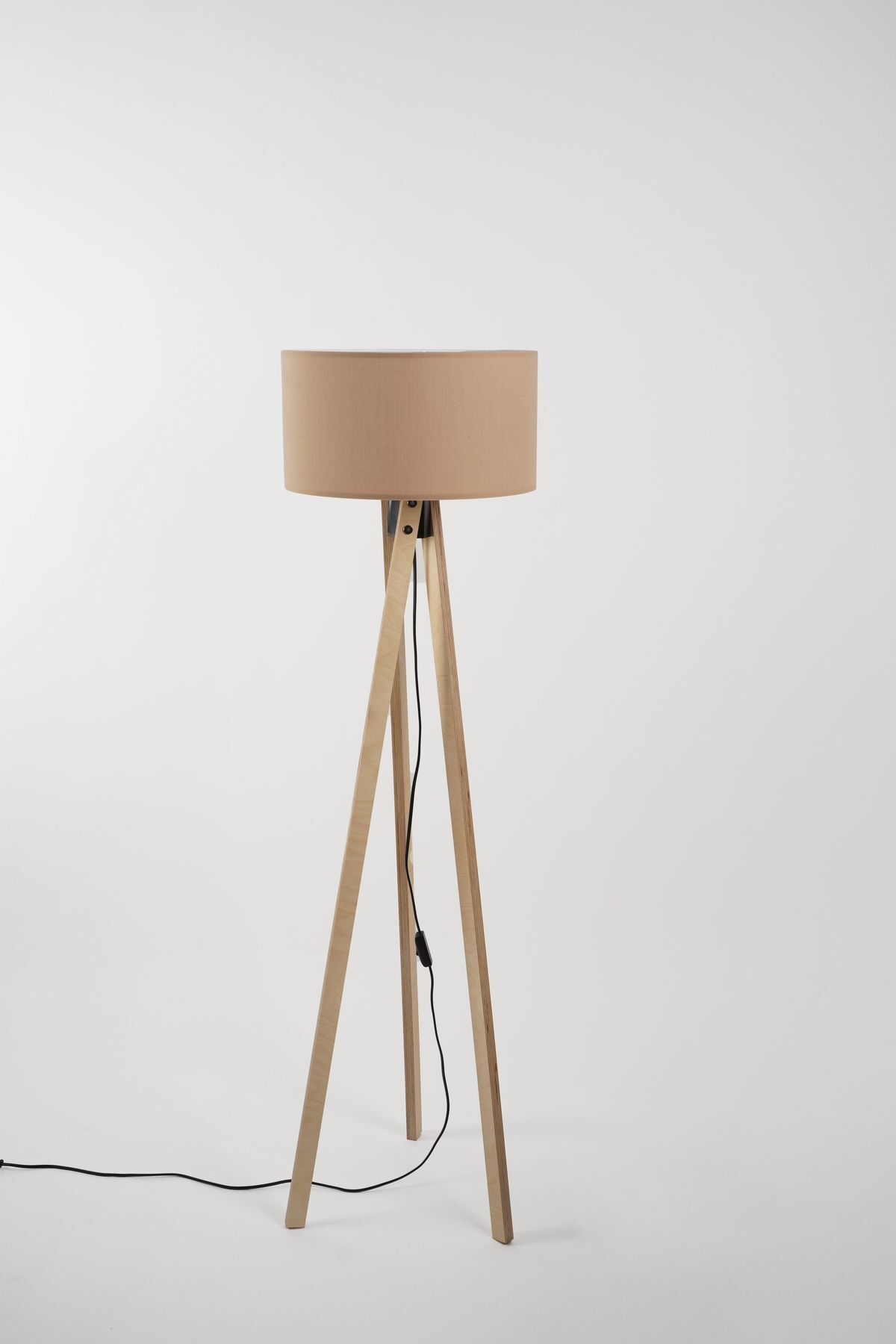 teknotrust Pier Lambader Naturel-Pudra (38x38x140 cm)