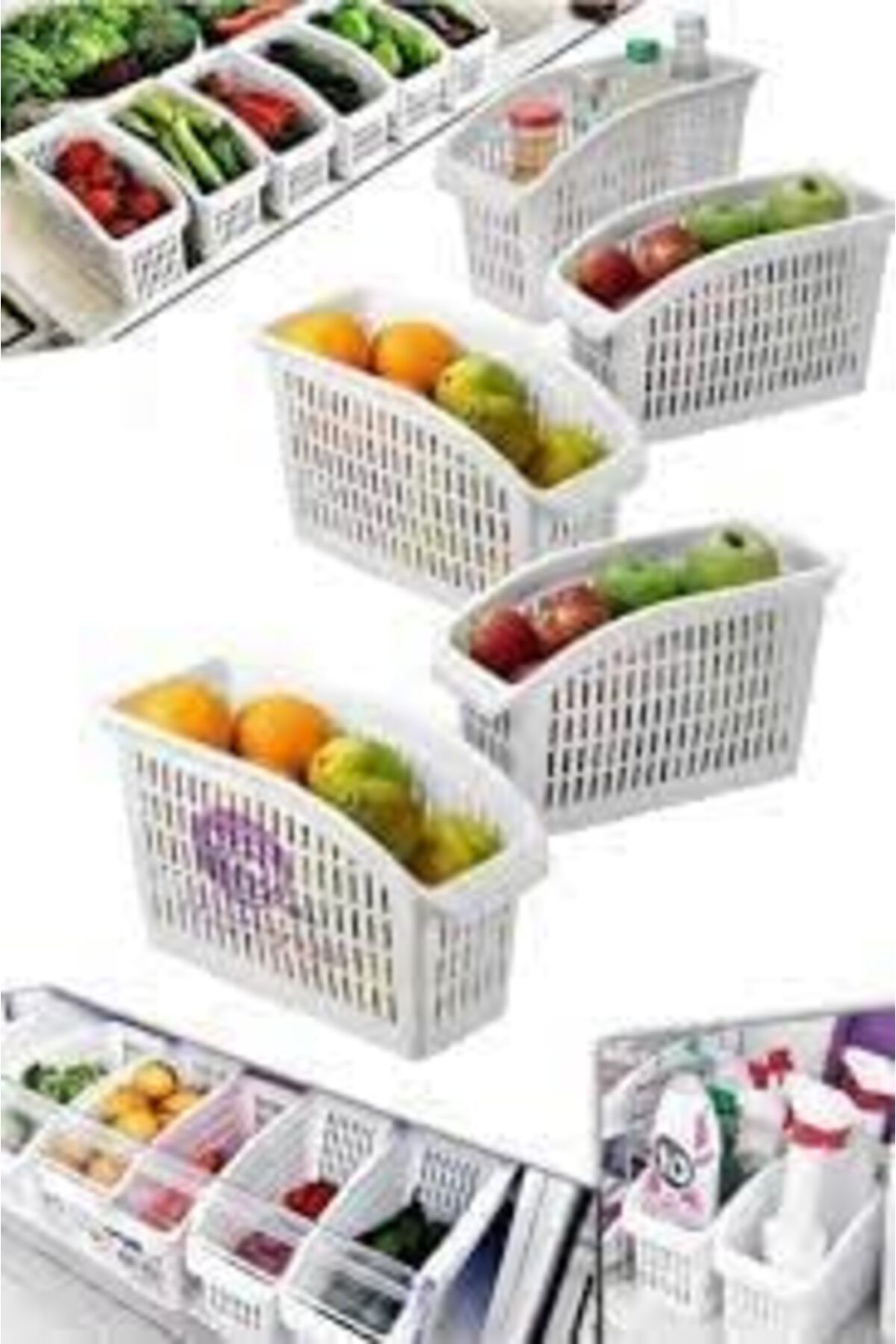 KDROĞLU KDROGLU Home Buzdolabı Düzenleyici, Organizer 6 lı Set New Desing 1109836