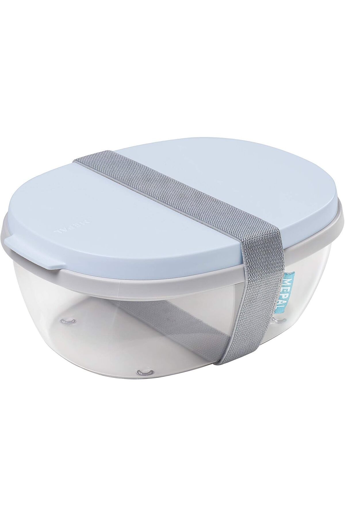 ÇAĞUR çağur Ellipse Nordic blue salata kutusu, 1300 + 600 ml hacim, seyahatte, atıştırmalıklar ve ö