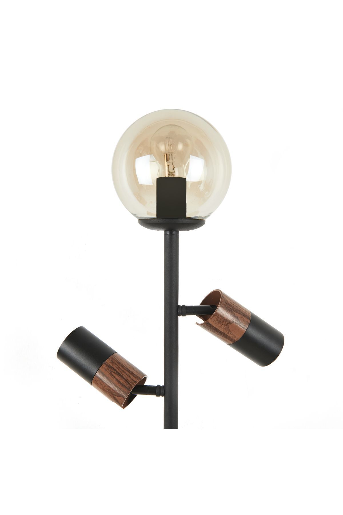 SerenityHaven Lighting Coir Lambader - Siyah / Kahverengi - 150 cm