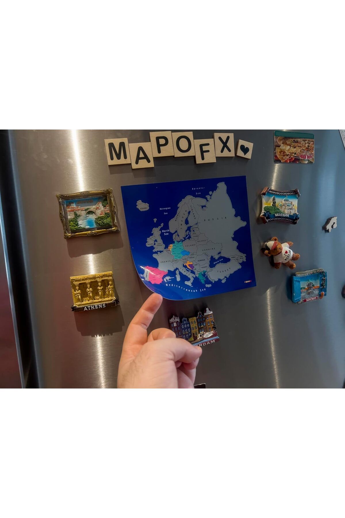 ÇAĞUR çağur - Gez - Kazı Avrupa Haritası (Magnet, 20x18 cm) YENİ 1109945
