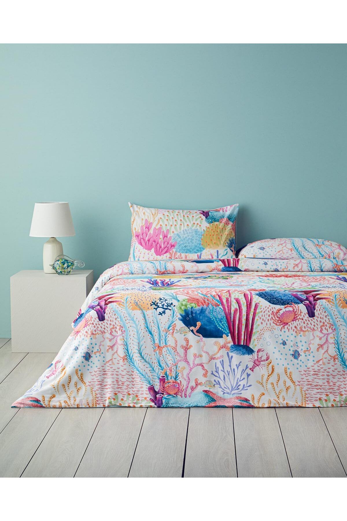DERİK Derik Home Aqua Hen King Size Nevresim Seti Pembe YENİ 1122015