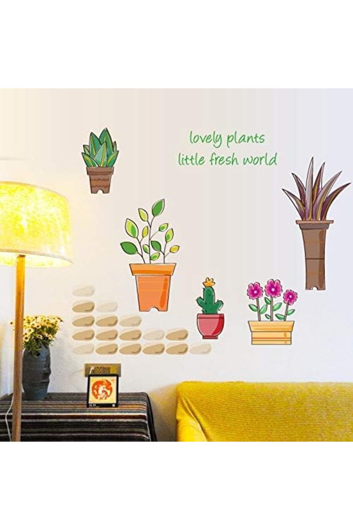 mazıdağı where Kids Saksıda Çiçekler Ev Salon Dekorasyonu Duvar Dekoru Sticker mzdağsyf 1139610
