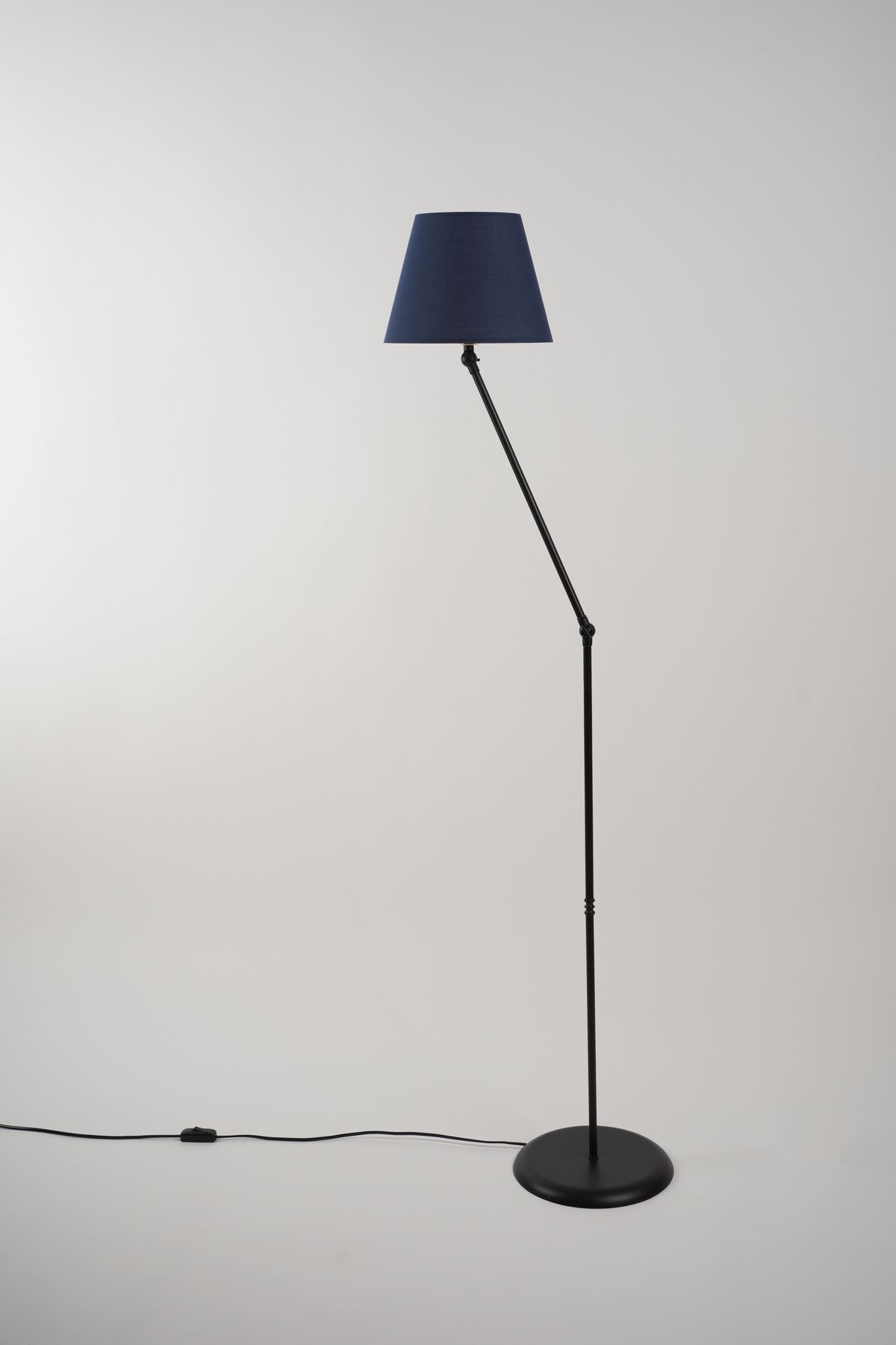 teknotrust Cosby Metal Lambader Siyah-Lacivert (25x25x145 cm)