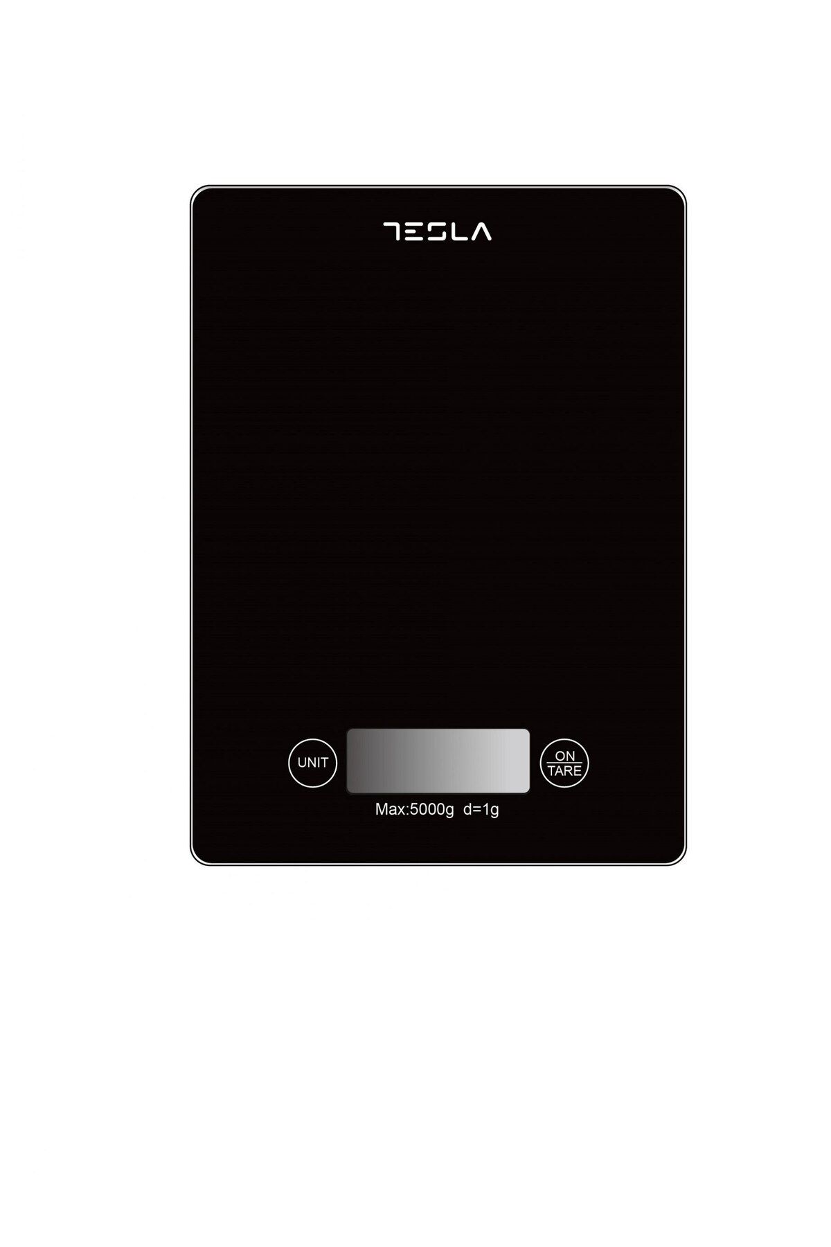 OEM Cantar De Bucatarie Tesla , 5kg, Ecran Lcdfunctie Tara, Sticla, Negru - One Size