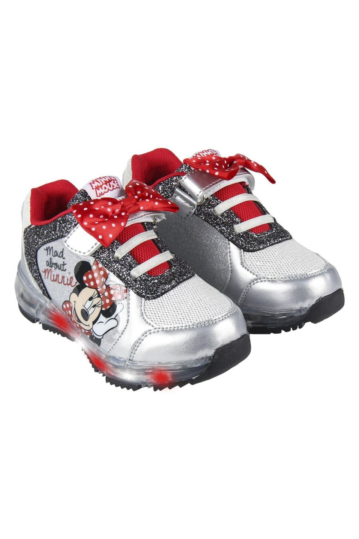 Minnie Mouse-Minnie Mouse light-up sneakers, Silver, model 2300004622, Size 27 EU 3