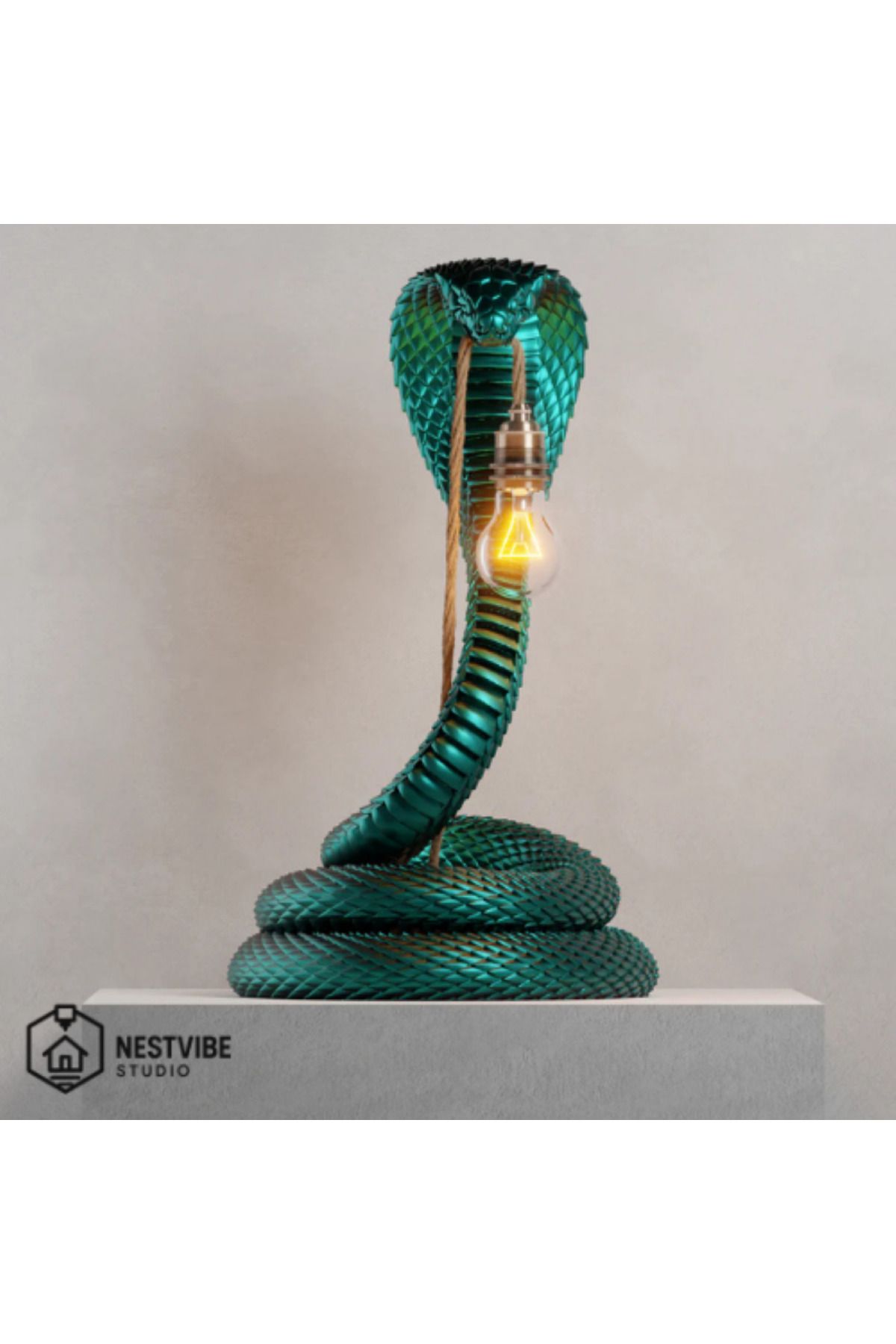 DREAM MODE-Stylish Table Lamp Nestvibe Special Series with Cobra Design 2