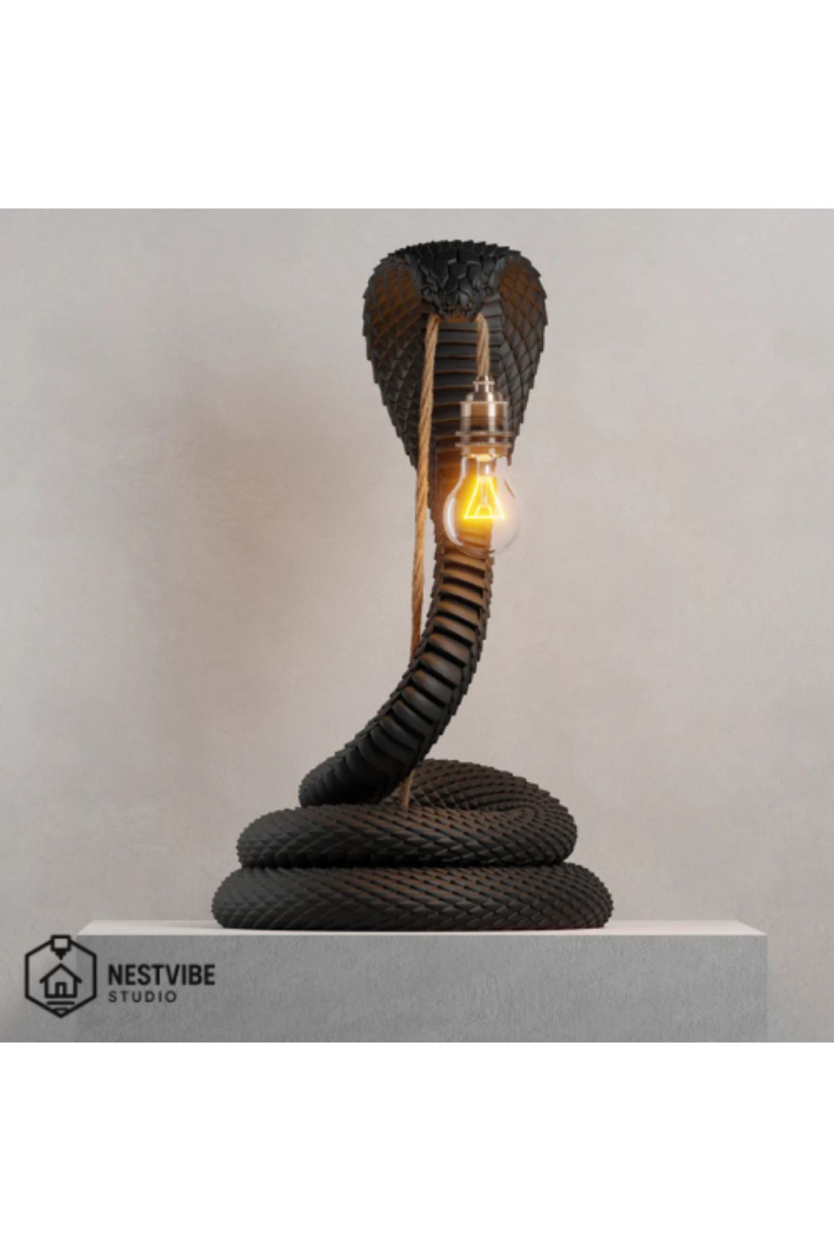 DREAM MODE-Stylish Table Lamp Nestvibe Special Series with Cobra Design 2