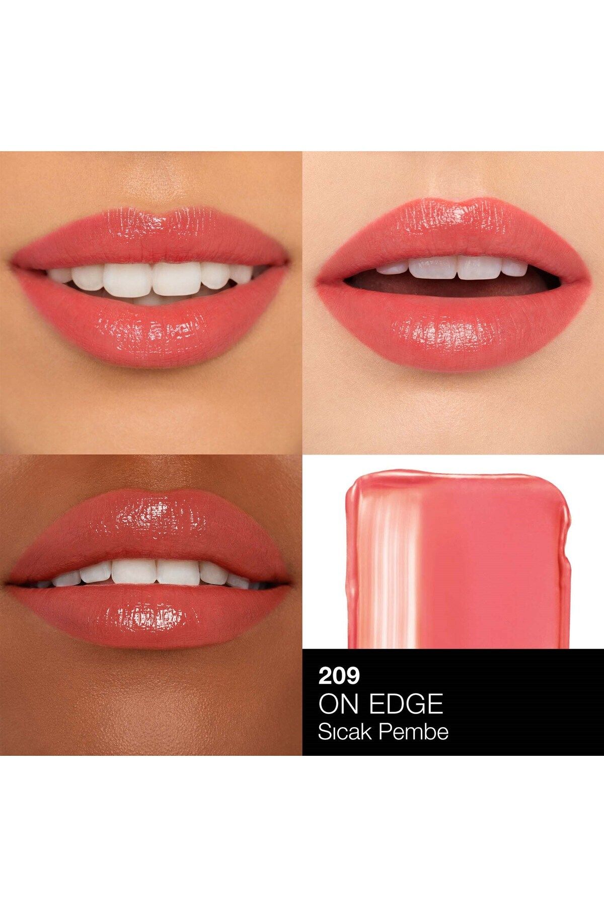 Nars-أحمر شفاه مغذي يدوم طويلاً مع مظهر مشرق ومحتوى مكثف يجذب الانتباه - 1.5 GR-209 - On Edge 2