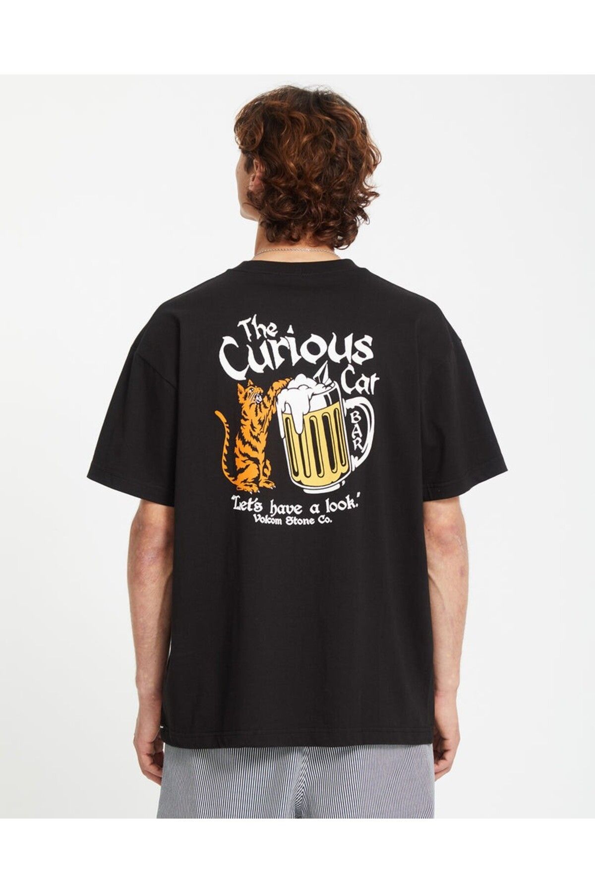 Volcom-Curious Cat Sst Blk T-Shirt 3