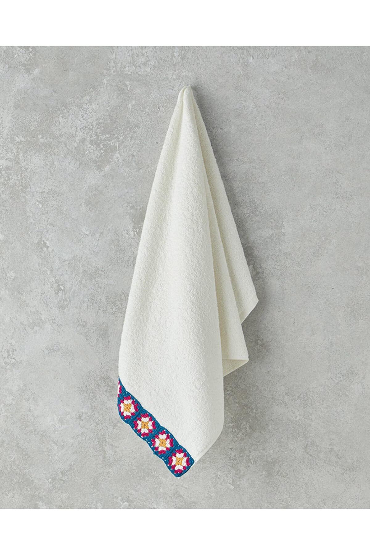 STOREMAX ELZ Home Colored Craft Pamuklu Yüz Havlusu 50x80 cm Ekru FRNTR 1127478