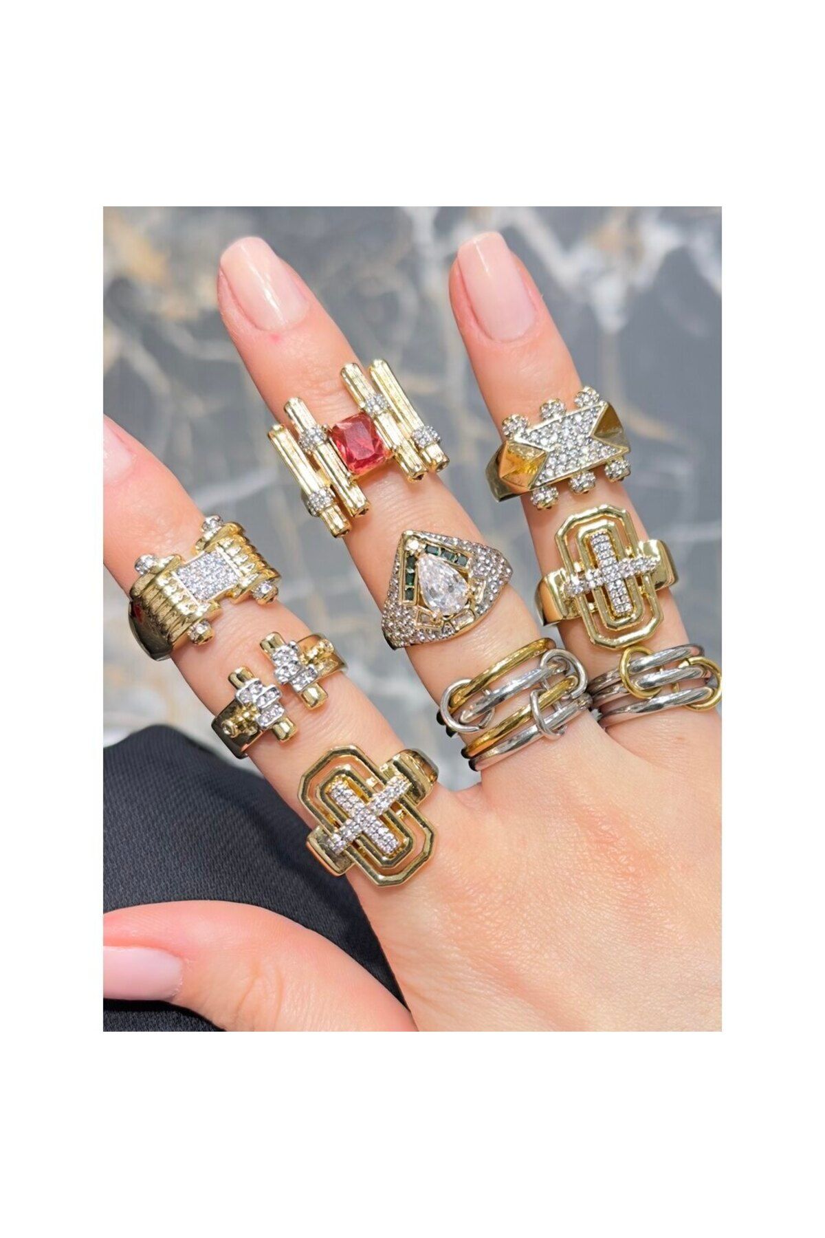 Opia JEWELRY VIP Seri Vintage Yüzük