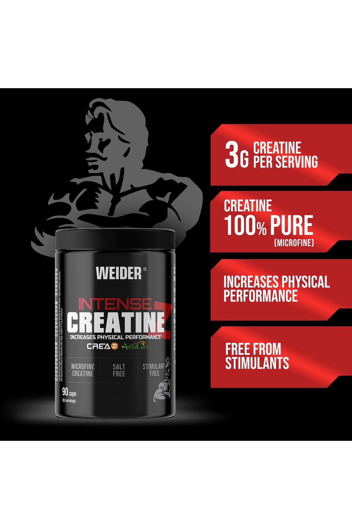 Joe Weider-Weider Intense Creatine Z 90 Caps 3