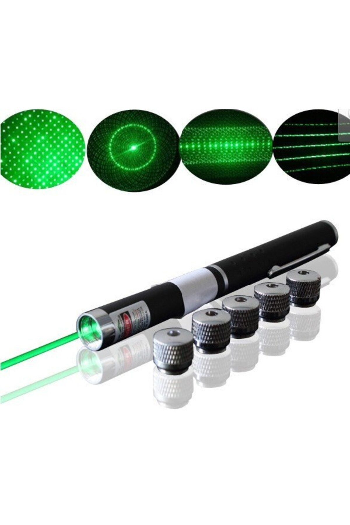 STOREMAX OZN Yeşil Lazer Pointer 50 Mw 15 Km Etkili (5 Başlıklı) OZNstre 1094633