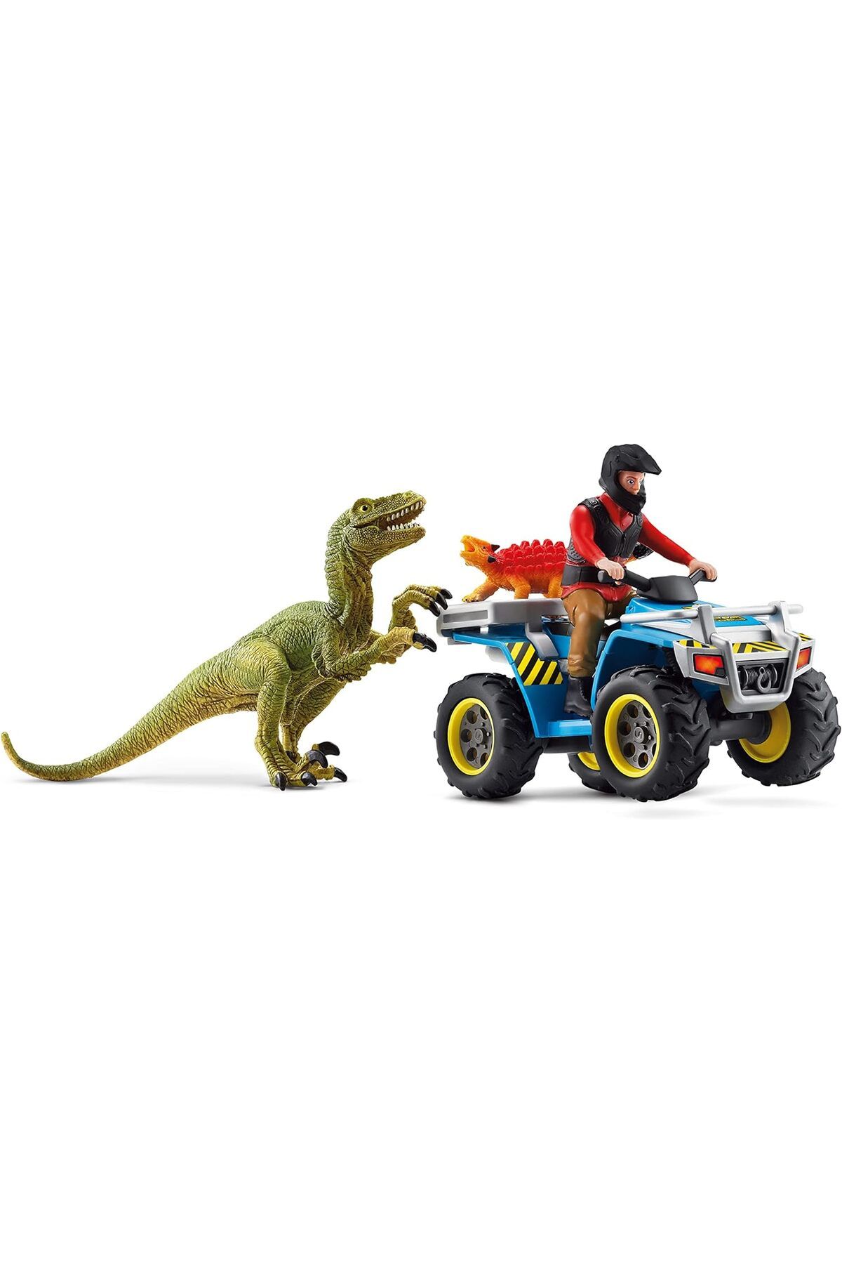 Mu Art Ahşap Mrt 41466 Velociraptorden Kaçış Oyuncak Figürü, Çok Renkli Art 871301