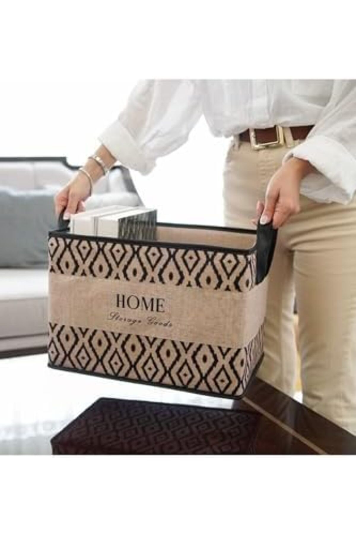 LUXE-منظم رفوف سلة منظم بوابة BOHE مع مقبض LXSHP 1055529 3