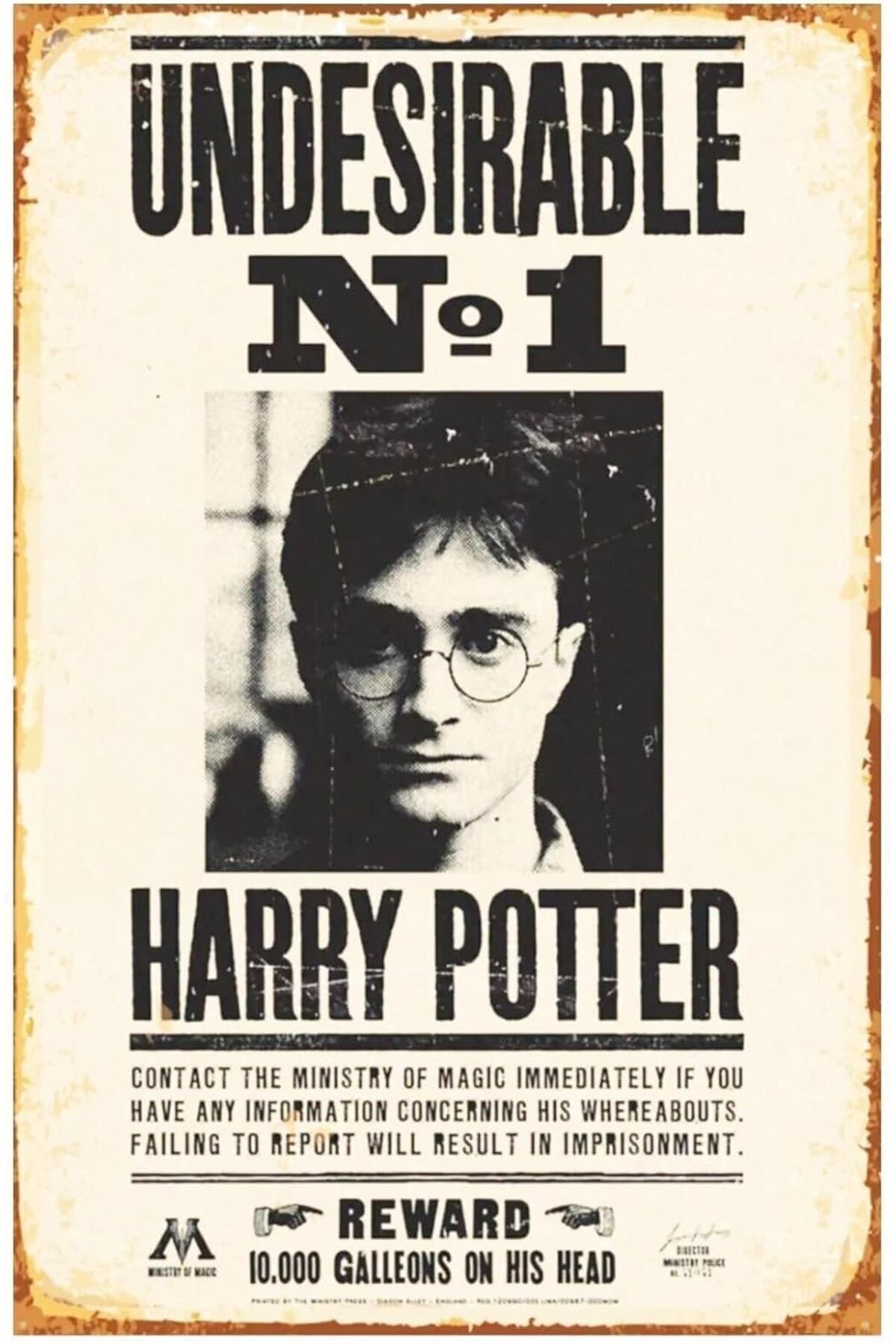 Mu Art Ahşap Mrt Kuşe Kağıt Duvar Posteri Harry Potter Retro Vintage Drtr0089 Art 871301