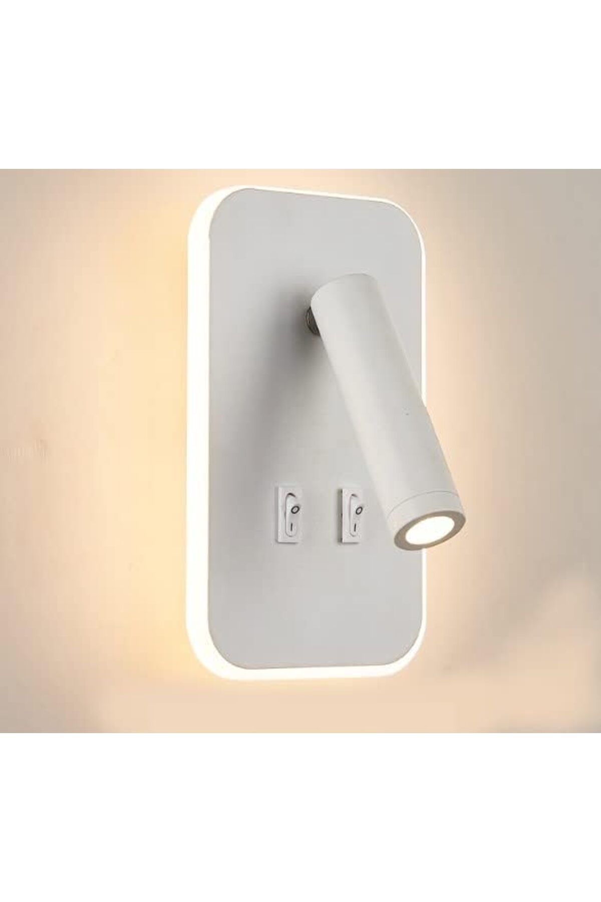 Mu Art Ahşap Ev-Yatak-Oturma-Çalışma-Okuma Odası Aydınlatma İki Anahtarı ile LED Duvar Lamba 13