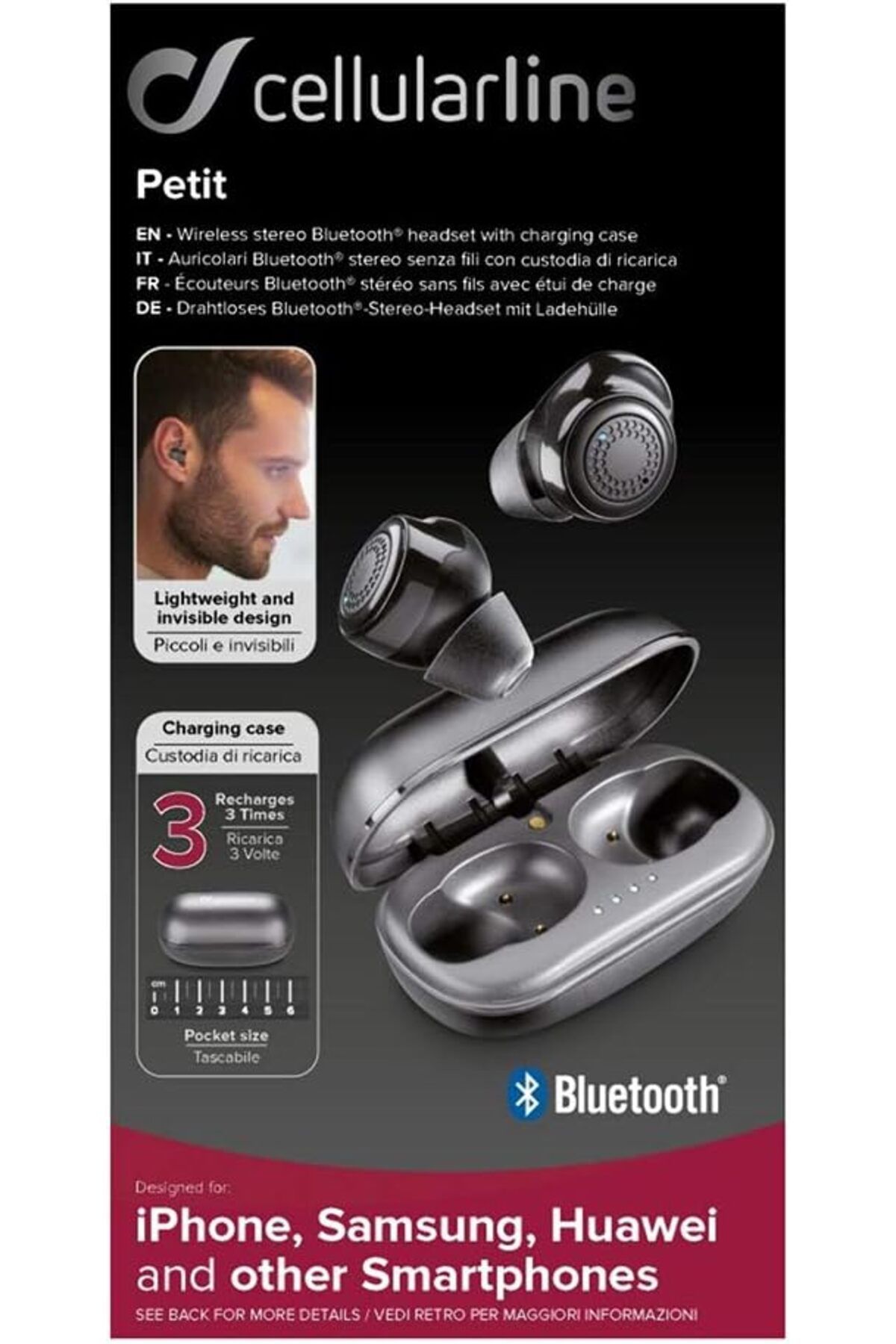 Mu Art Ahşap Mrt Petit True Kablosuz Kulaklık Kulaklık, Taşınabilir Pil Şarj Cihazlı Bluetooth Kablosuz Kul