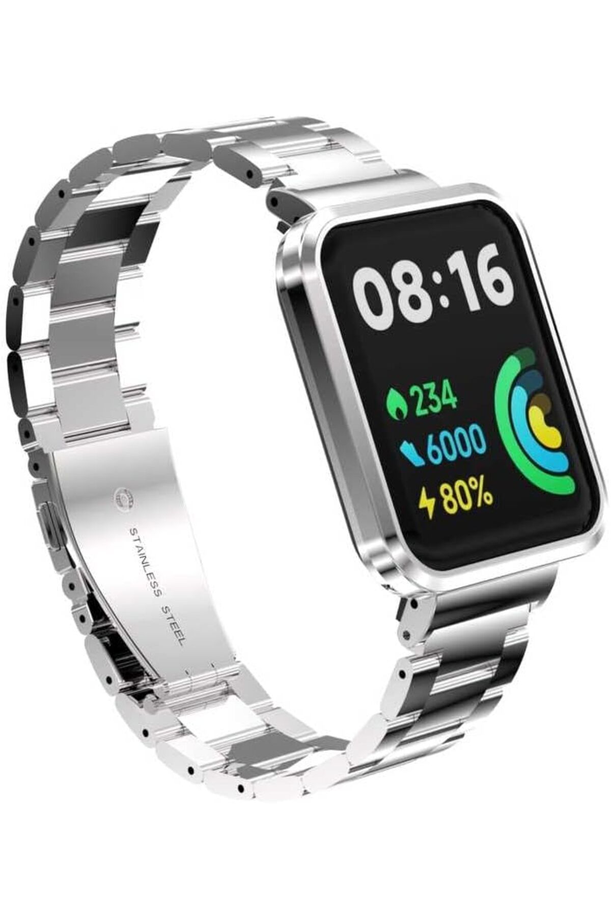STOREMAX ELZ Xiaomi İle Uyumlu Redmi Watch 2 Lite KRD-60 Metal Kordon Gümüş FRNTR 1127478