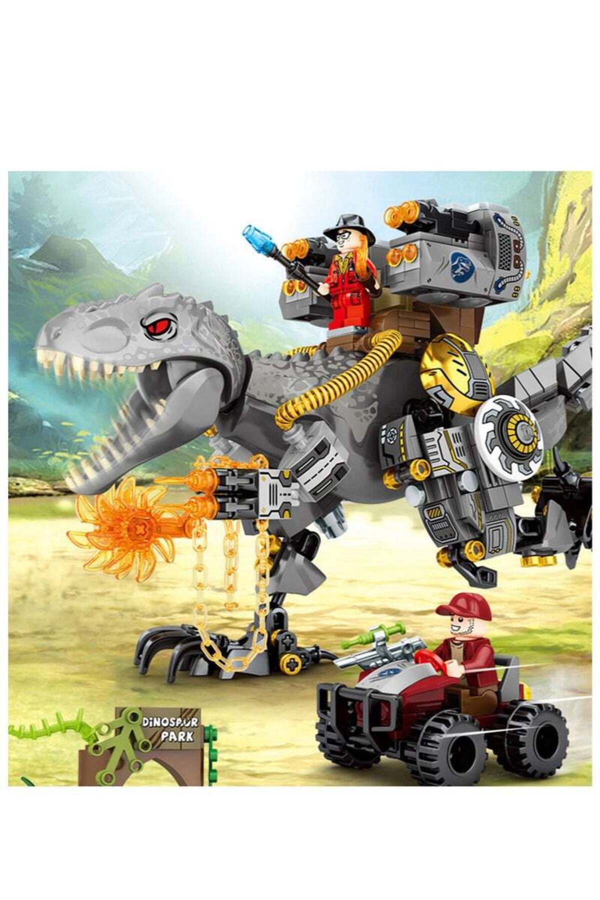 مجموعه ساخت‌وساز دایناسور برای کودکان ۸ سال به بالا، همراه با کامیون و بچه‌دایناسور، هدیه تولد برای طرفداران فیلم