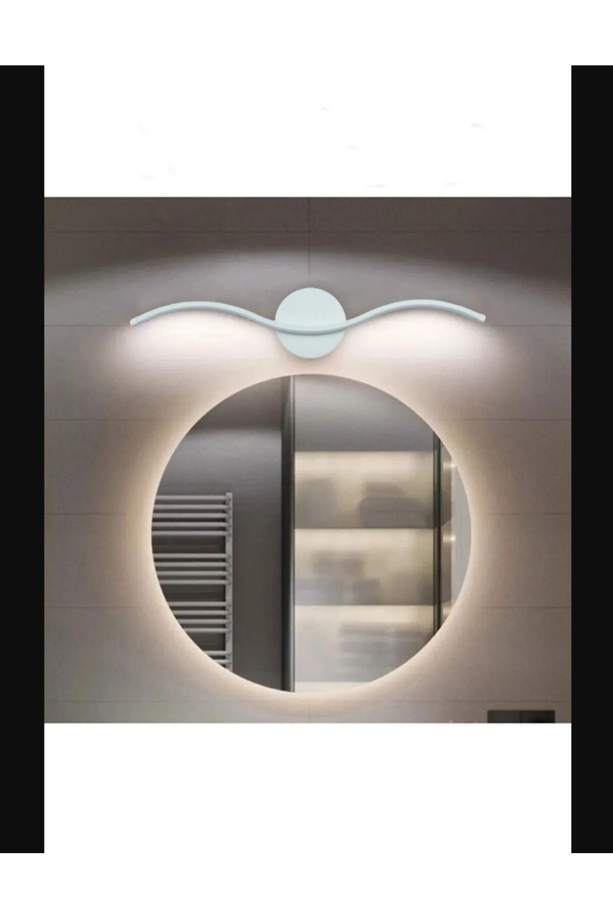 teknotrust Kıvrım Model Modern Led Beyaz Işık Ultra Power Led Avize Salon Hol Yatak Odası Ledli Aplik Avize