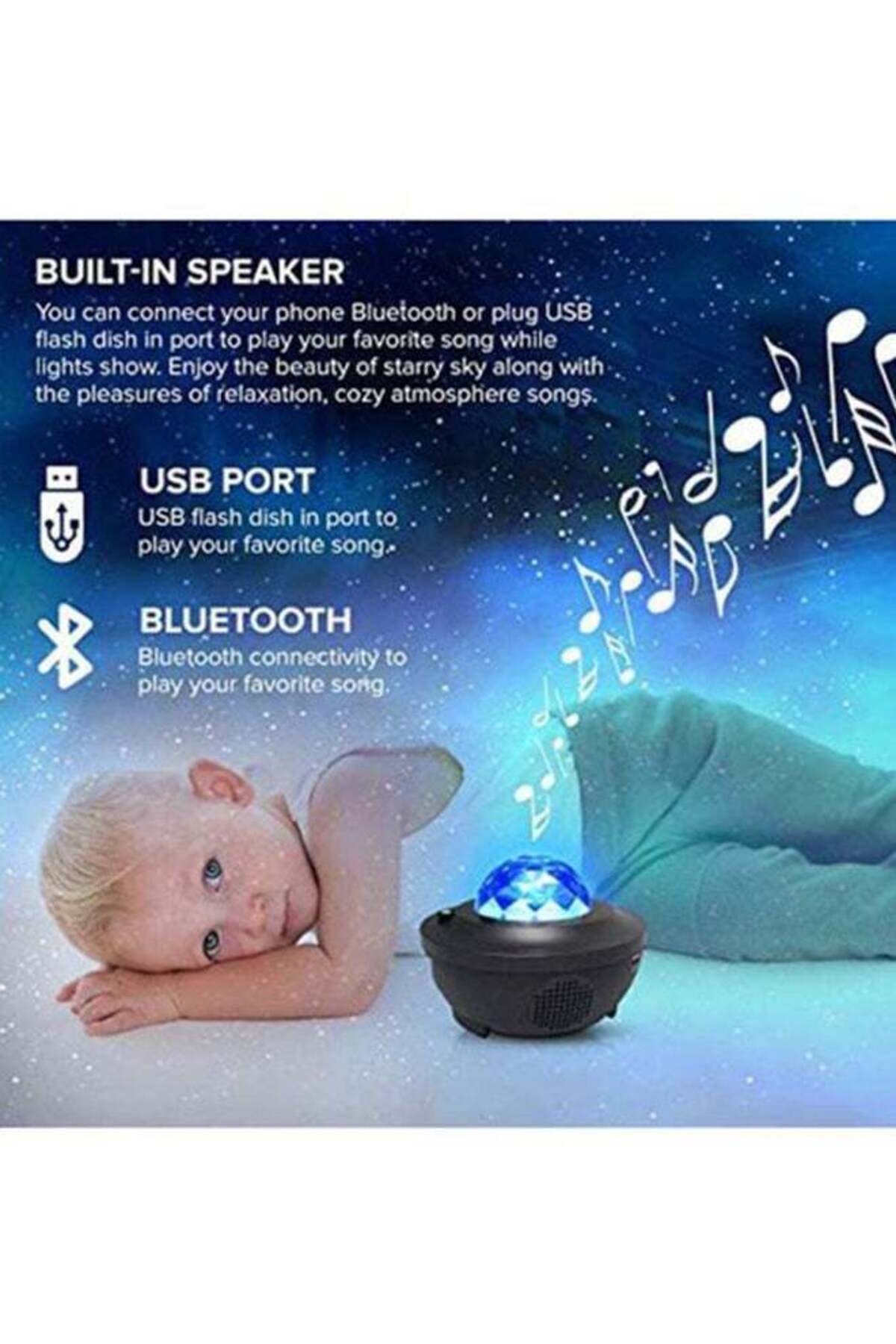 COOYA-Galaxy Projector, Multiple Light Effect Combinations, Bluetooth Music, Create a Romantic Atmosphere 3