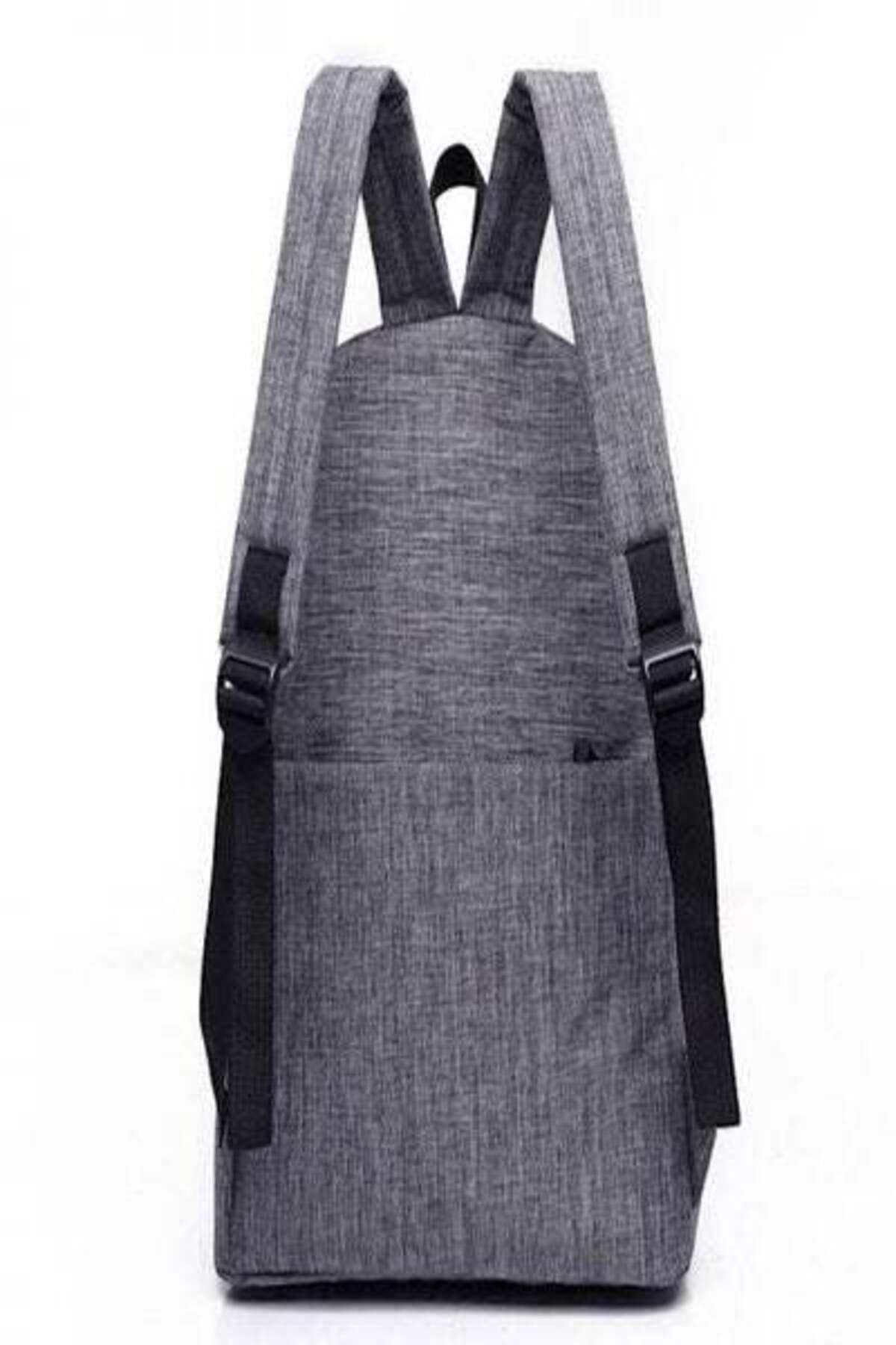 HALAMODO-School Backpacks Grey 2