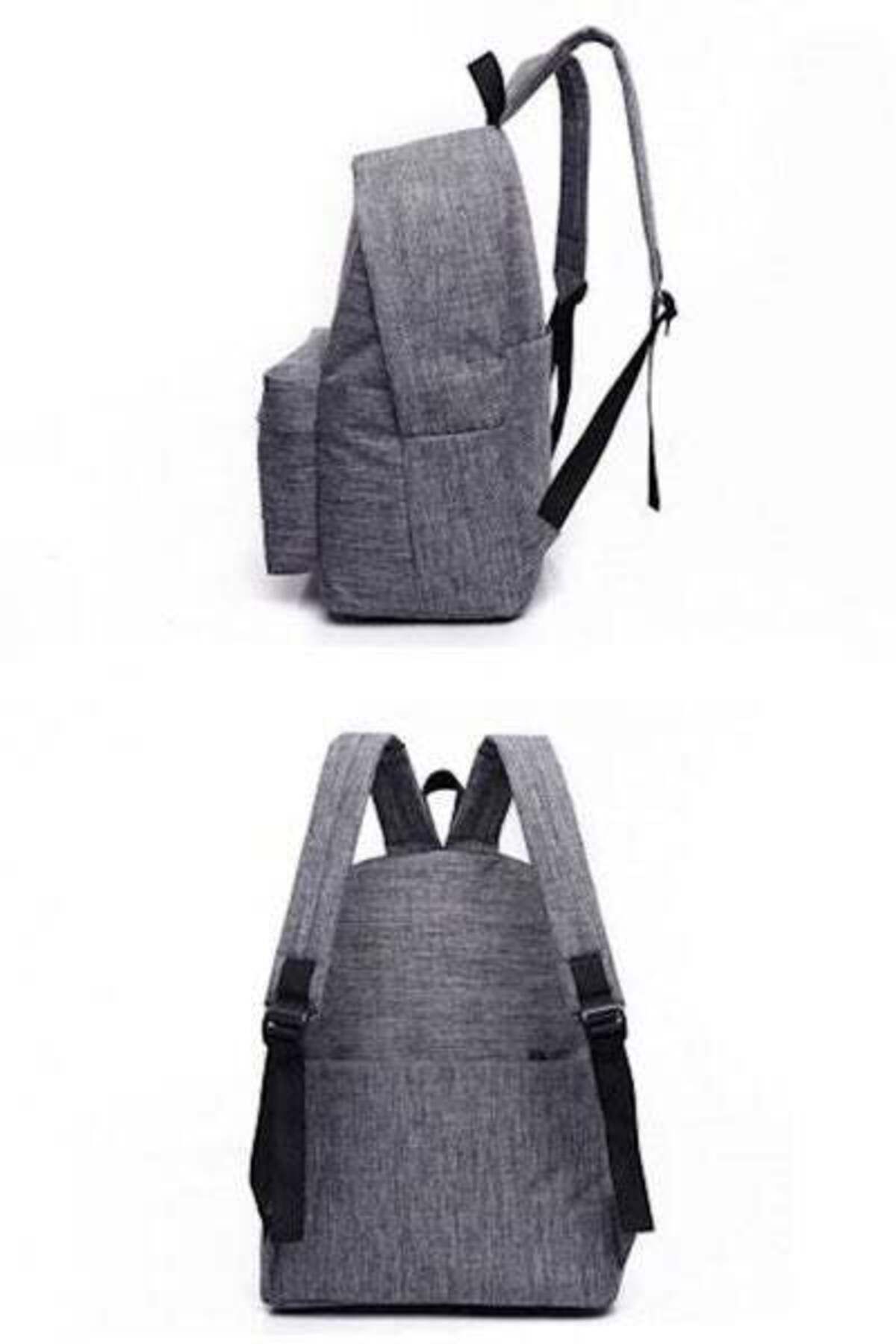 HALAMODO-School Backpacks Grey 3